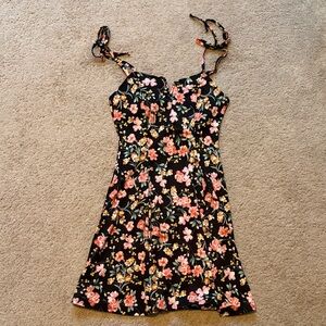 Lily Rose Black Floral Dress